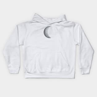 Waning Crescent Moon Kids Hoodie